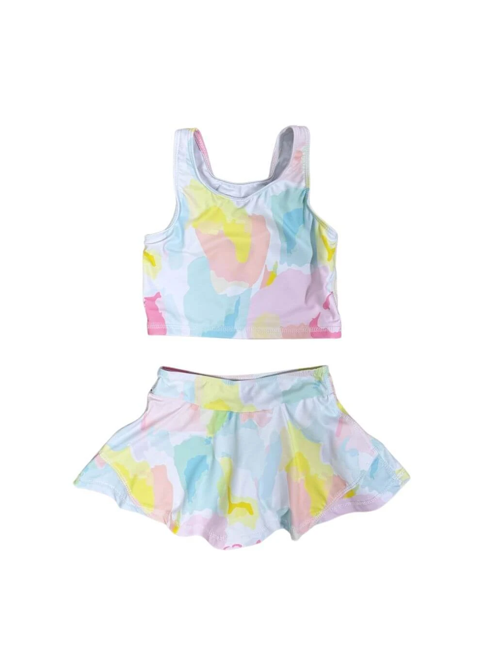 Splash Of Pastels Girls Tankini & Swim Skort Or Yoga Set 5 Splash Of Pastels Girls Tankini & Swim Skort Or Yoga Set - Image 3