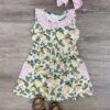 Squeeze The Day Girls Citrus Sleeveless Dress -Little Loom Store SqueezetheDayGirlsCitrusSleevelessDress