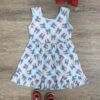 Stars & Stripes Bows Girls Coquette Bows Dress -Little Loom Store Stars StripesBowsGirlsCoquetteBowsDress