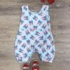 Stars & Stripes Coquette Bows Baby Bubble Romper -Little Loom Store Stars StripesCoquetteBowsBabyBubbleRomper