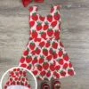 Strawberry Sweet Girls Yoga Dress -Little Loom Store StrawberrySweetGirlsYogoDress4