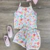 Sunset Safari Girls Tank & Shorts Outfit -Little Loom Store SunsetSafariGirlsTank ShortsOutfit
