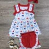 Sweet Land Of Liberty Girls Popsicles & Bows Shorts Set