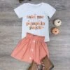 Take Me To The Pumpkin Patch Girls Fall Skirt Set -Little Loom Store TakeMetothePumpkinPatchGirlsFallSkirtSet