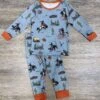 The Cowboy Life Boys Blue & Orange Long Sleeve Pajamas