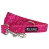 Hot Pink Boho Tribal Print Fashionable Bright & Cute Dog Leash -Little Loom Store TribalHPRedLeashc 1