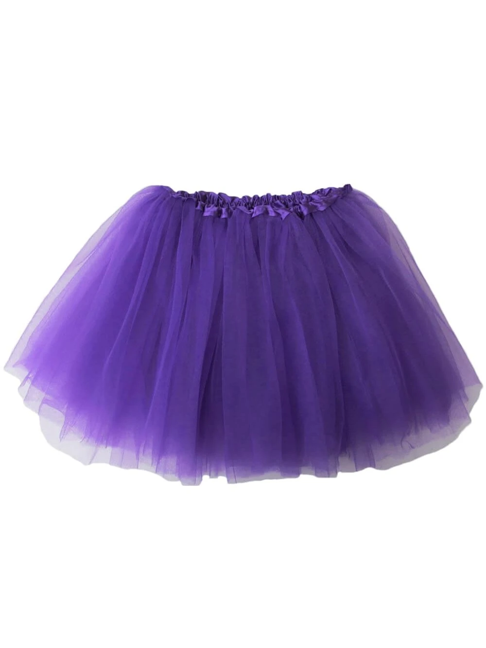 Purple Tutu Skirt For Girls – 3-Layer Tulle Ballet, Dance, And Dress-Up Costume Skirt 4 Purple Tutu Skirt For Girls – 3-Layer Tulle Ballet, Dance, And Dress-Up Costume Skirt - Image 2