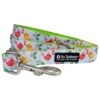 Tweet Birds Green & Blue Fun & Bright Summer Dog Leash -Little Loom Store TweetLeashc 1