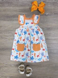 Under The Sea Friends Girls Summer Dress