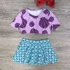 Under The Sea Girls Mermaid Scale Swim Skirt Set -Little Loom Store UndertheSeaGirlsMermaidScaleSwimSkirtSet