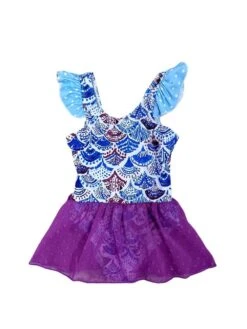 Under The Sea Girls Skirted One Piece Swimsuit -Little Loom Store UndertheSeaGirlsSkirtedOnePieceSwimsuitWhite