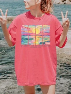 His Mercies Are New Bible Verse Christian Unisex Comfort Colors Graphic T-Shirt