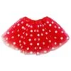 Polka Dot Costume Tutu Skirt - Teen, Adult, Plus, & Extra Plus Size 1 Polka Dot Costume Tutu Skirt - Teen, Adult, Plus, & Extra Plus Size -Little Loom Store White Polka Red 1