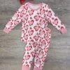 Wild At Heart Girls Long Sleeve Pink & Red Pajamas -Little Loom Store WildatHeartGirlsLongSleevePink RedPajamas
