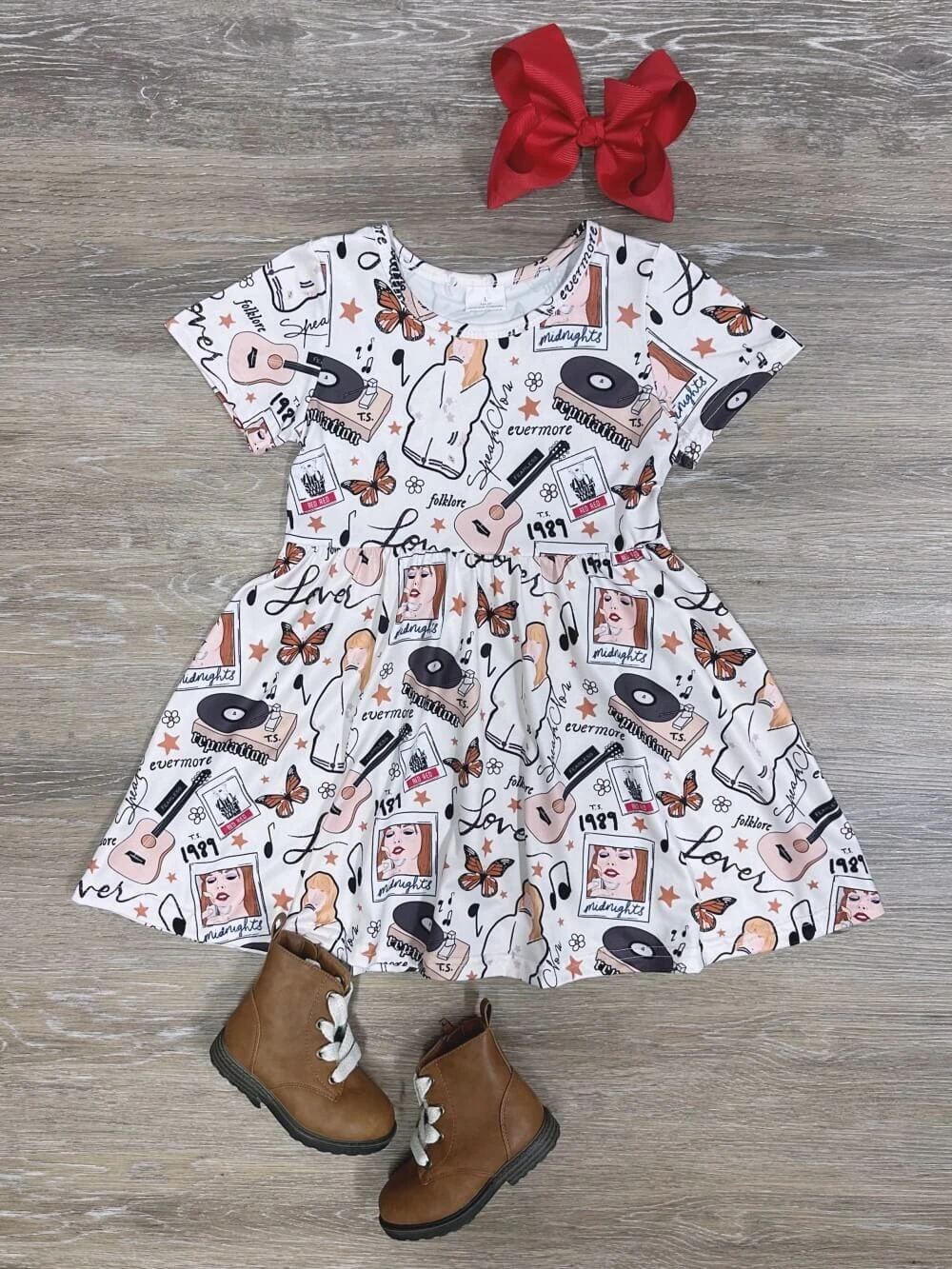 Wonderstruck Girls Short Sleeve Singer Star Dress 3 Wonderstruck Girls Short Sleeve Singer Star Dress