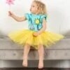Yellow Tutu Skirt For Girls – 3-Layer Tulle Ballet, Dance, And Dress-Up Costume Skirt