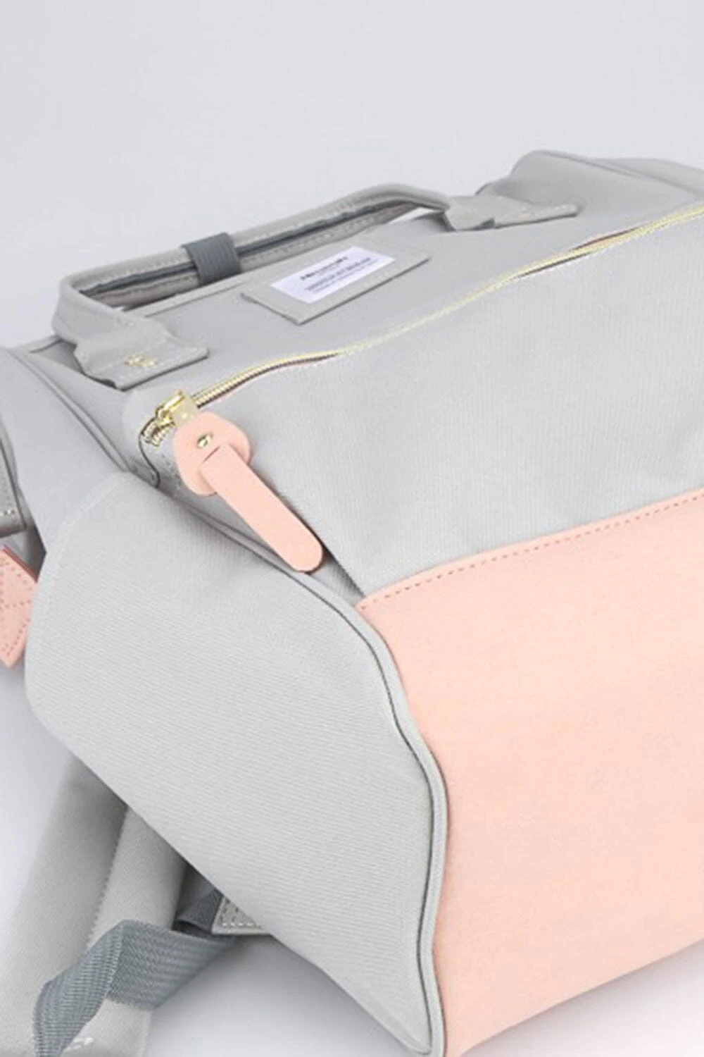 Himawari Contrast Waterproof Canvas Backpack Bag With Side Pockets 5 Himawari Contrast Waterproof Canvas Backpack Bag With Side Pockets - Image 3