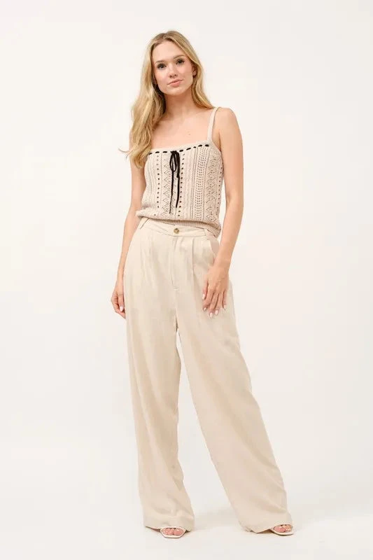 And The Why High-Rise Wide Leg Linen Blended Pants 7 And The Why High-Rise Wide Leg Linen Blended Pants - Image 5