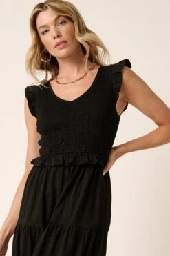 Mittoshop Smocked Ruffled Tiered Midi Dress -Little Loom Store a4b56da7 02cf 43da a77b 483ad5269cc6 Min