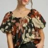 Umgee Full Size Print Round Neck Puff Sleeve Top Plus Size -Little Loom Store a6b50e85 adf6 4eff 9285 2ce9245275ac Min