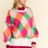Davi & Dani Exposed Seam Color Block Dropped Shoulder Sweater -Little Loom Store a7005e19 dc42 43e0 baae a4e883526f1a Max