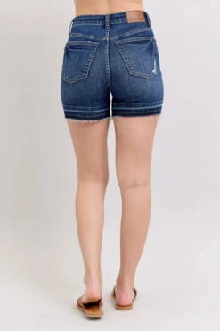 Judy Blue High Waist Tummy Control Destroy Release Hem Denim Shorts -Little Loom Store a92c670231e64650b28ebab5053884cb Max Origin