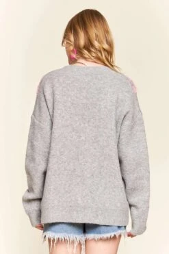 ADORA Button Down Heart Sweater Cardigan -Little Loom Store aa0ef38be0c14d38848841987bb8486f Max Origin