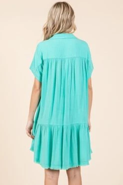 Mittoshop Linen Blend Button Down Shirt Mini Dress -Little Loom Store aa6f29d5 0638 45ec b065 045742c5a1bd Min