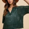Annie Wear Openwork Johnny Collar Knit Cover Up -Little Loom Store ab51277e a5fb 48e6 930a 30a1459ebb32 Max