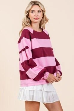 Mittoshop Striped Snap Shoulder Long Sleeve T-Shirt -Little Loom Store ac78e940 f45f 4a4b a84d 4400e5e3c444 Min