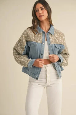 MABLE Quilted Paisley Print Contrast Denim Jacket -Little Loom Store ac98039c0e484a68b7d2b5c58e6e8842 Max Origin