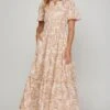 She + Sky Printed Notched Woven Tiered Pintuck Maxi Dress With Side Pockets 1 She + Sky Printed Notched Woven Tiered Pintuck Maxi Dress With Side Pockets -Little Loom Store ae4be7b8 fb88 4426 a995 f182567c5d2c Max