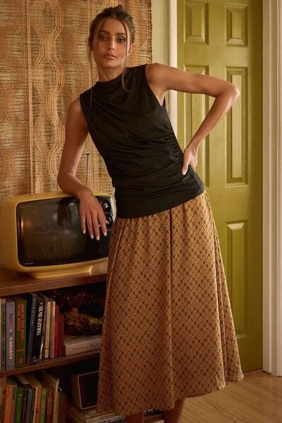 Mittoshop Printed Midi Skirt 8 Mittoshop Printed Midi Skirt - Image 6