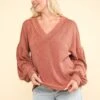 VERY J Two Tone Ribbed V-Neck Exposed Seam Top 1 VERY J Two Tone Ribbed V-Neck Exposed Seam Top -Little Loom Store af78896d 8470 4e8c 8b53 c46a71916518 Max