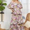 ADORA Layered Floral Off-Shoulder Short Sleeve Maxi Dress -Little Loom Store af9e1db5 a153 48e9 a56d 0b37ad94d56f Min