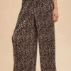 Annie Wear Leopard Plisse Lounge Wide Pants -Little Loom Store b03a1970e7f04884adcff6f3a27df4be Max Origin