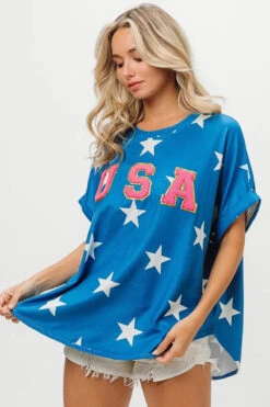 BiBi Fourth Of July Star Knit T-Shirt -Little Loom Store b12c7f9fbf78484da80c0a6f17eeb93c Max Origin