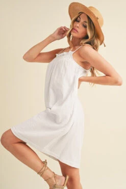 Aemi + Co Embroidered Trim Gauze Square Neck Mini Cami Dress -Little Loom Store b16a1462 e98f 44f7 846c a99d0288df91 Max