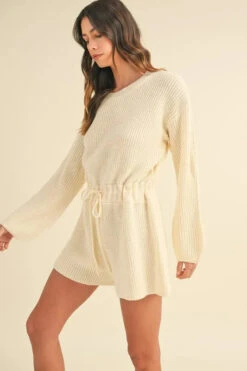 MABLE Round Neck Long Sleeve Sweater Romper -Little Loom Store b228382a47664932b43d441eca68f27a Max Origin