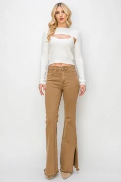 RISEN Bailey Full Size High Waist Side Slit Flare Jeans -Little Loom Store b2ae2a64 2177 4078 af92 9436ae9156df Max