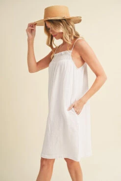 Aemi + Co Embroidered Trim Gauze Square Neck Mini Cami Dress -Little Loom Store b2b114f3 f938 4d33 9401 f6fe90887f8c Max