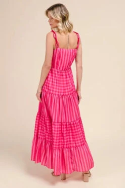 SO ME Stripe Tiered Maxi Dress With Colorful Chain Strap -Little Loom Store b3220d59c69340c8a6d1a051a52d54cd Max Origin