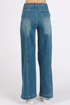 Mittoshop Medium Wash Seam Detail Wide Leg Denim Jeans -Little Loom Store b3f03f6d 2995 43b0 be00 d71d0144df79 Min