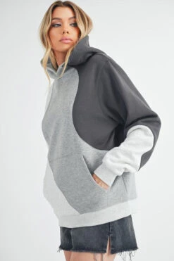 Aemi + Co Color Block Hoodie With Kangaroo Pocket -Little Loom Store b4da33f0 9e66 440c ba6c 97b65b93e561 Max