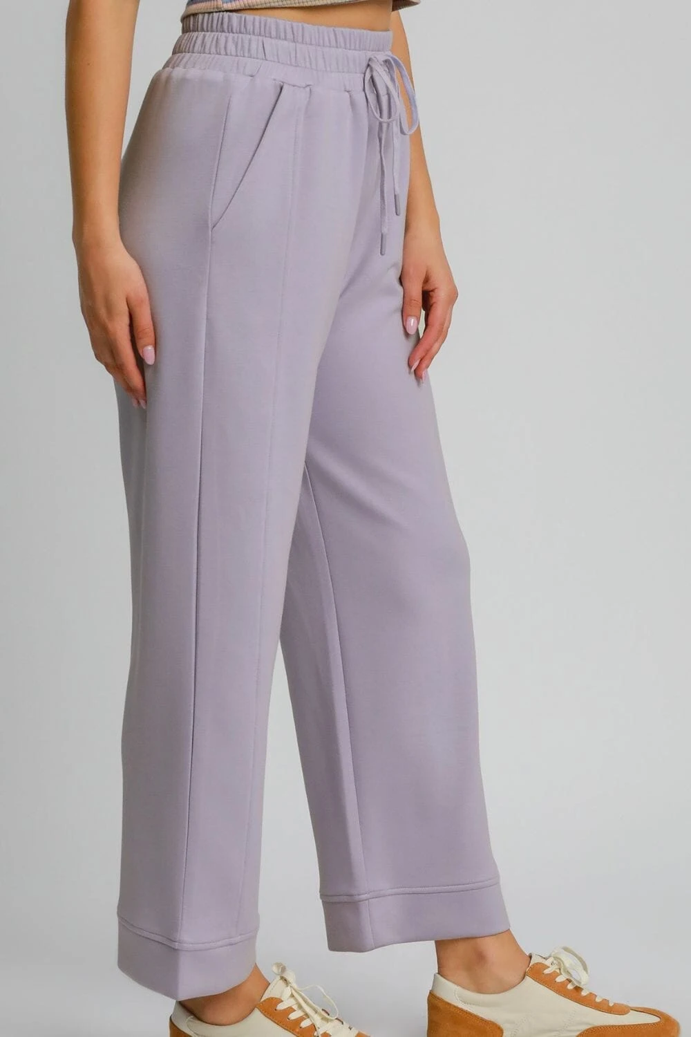 Umgee Drawstring Elastic Waist Wide Leg Pants 5 Umgee Drawstring Elastic Waist Wide Leg Pants - Image 3