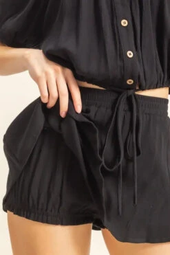 HYFVE Drawstring Hem Short Sleeve Top And Skort Set -Little Loom Store b63fe995 7d6e 47ca b0ee 3eb2bb048785 Max Origin