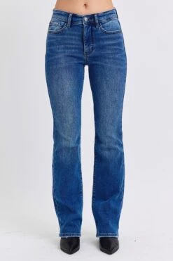 Judy Blue Full Size Mid-Rise Bootcut Jeans With Pockets