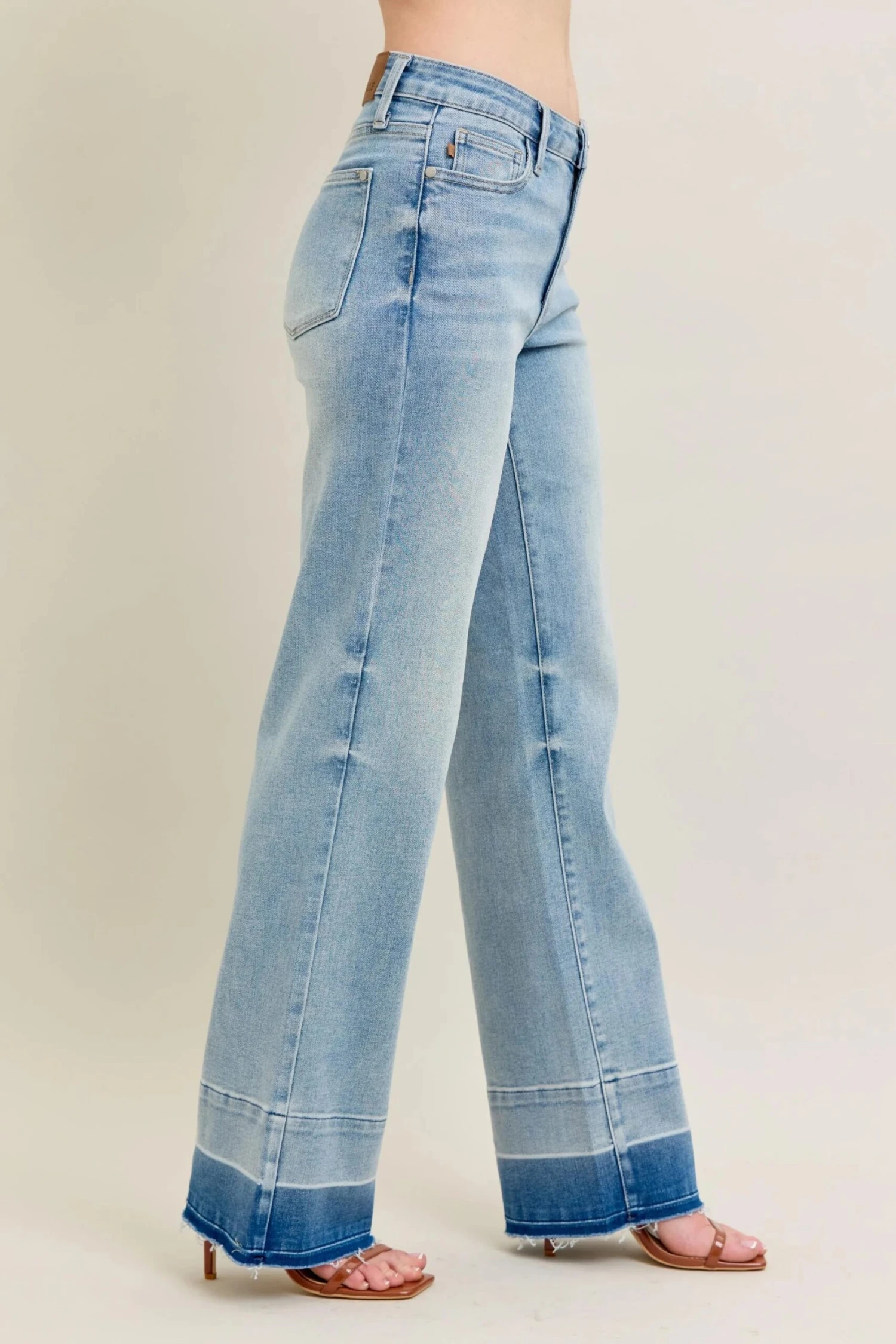 Judy Blue Full Size Mr Release Hem Wide Leg Jeans Plus Size 9 Judy Blue Full Size Mr Release Hem Wide Leg Jeans Plus Size - Image 7