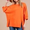Ces Femme Side Slit Drop Shoulder Puff Sleeve Sweatshirt -Little Loom Store b789641f 0c9a 4c35 8189 7b196916ff3c Min
