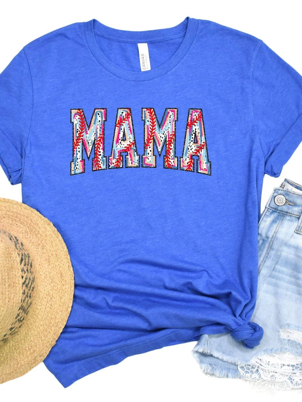 Baseball Mama Stitch Design Mom Graphic T-Shirt 12 Baseball Mama Stitch Design Mom Graphic T-Shirt - Image 10